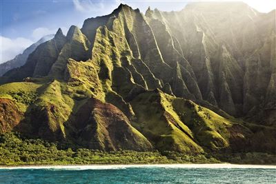 Blick auf die Napali Küste